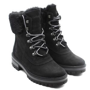Timberland Women's Courmayeur Valley 6" Faux Fur Waterproof Lug Boots size 10